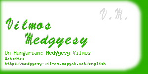 vilmos medgyesy business card